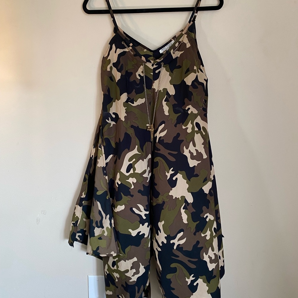 Speed Control Green and Brown Camouflage Jumpsuit
